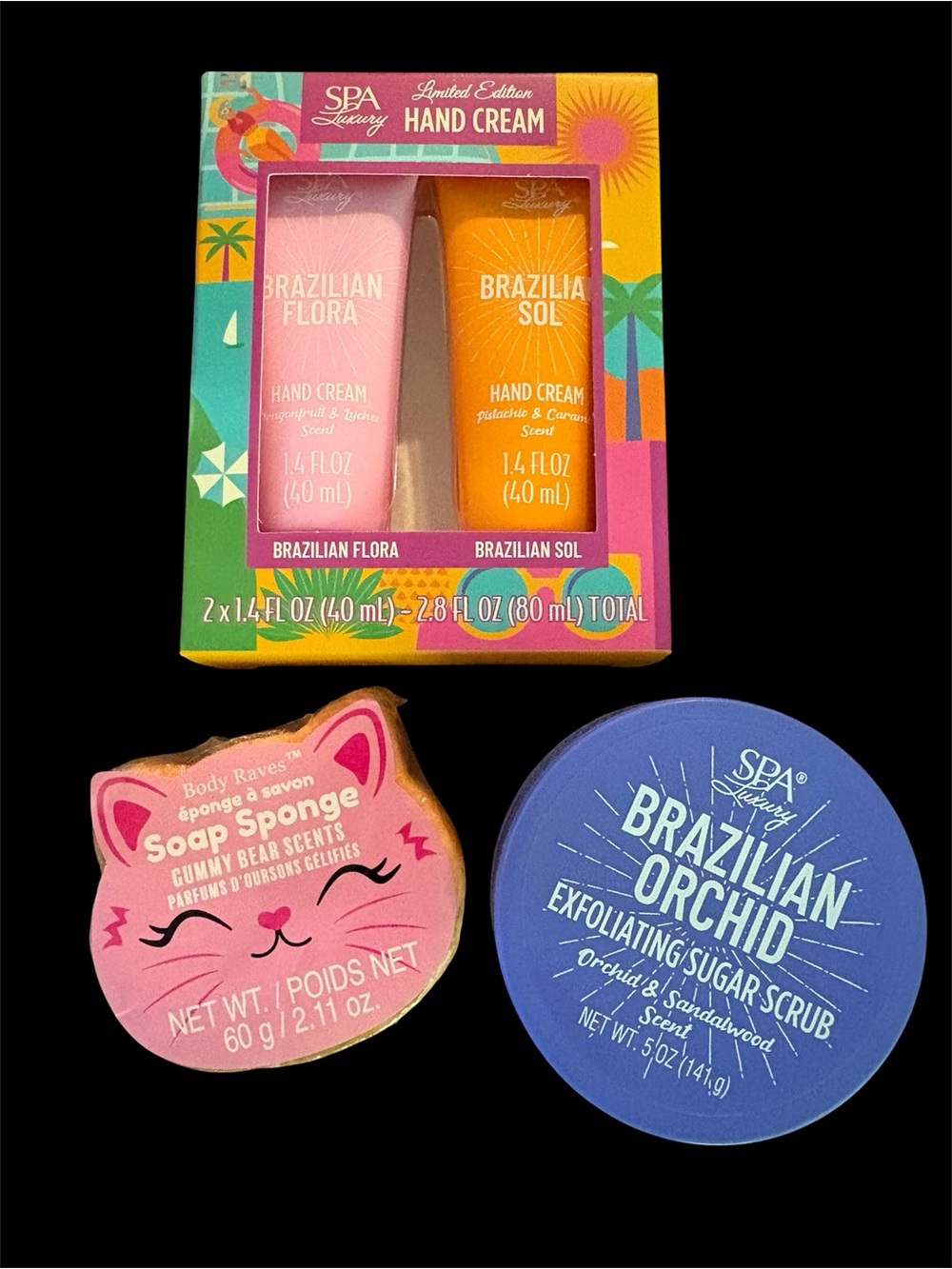 Spa Luxury Brazilian Orchid Sugar Scrub and Hand Cream Bundle